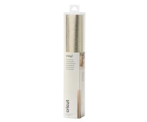 Cricut Premium Vinyl Métallique texturé - Permanent, Polychlorure, Platine, Taille Unique