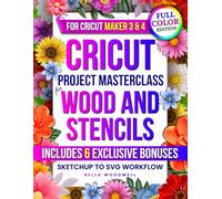 Cricut Project Masterclass for Wood and Stencils: The Complete Guide to SVG Design with SketchUp, Cricut Maker 3 & 4 Wood Projects, Reusable Stencils & Seamless Cutting- from Beginner Crafter to Pro M