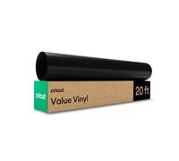 Cricut rouleau vinyle adhésif permanent, 30.5 cm × 6.1 m, noir brillant, idéal pour personnaliser mugs, carnets, décoration intérieure et projets DIY - compatible avec toutes les machines Cricut