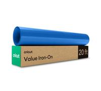Cricut Rouleau Vinyle Thermocollant Bleu pour Tissus 30,5 CM x 6,1 m, Flex Thermocollant pour Tissus, Compatible avec toutes les machines Cricut (Bleu)