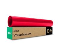 Cricut Rouleau Vinyle Thermocollant Rouge pour Tissus 30,5 CM x 3 m, Flex Thermocollant pour Tissus, Compatible avec toutes les machines Cricut (Rouge)