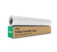 Cricut ruban de transfert pour vinyle, 30.5 cm × 15 ft, papier de transfert transparent adhérence moyenne, application sans bulles et sans résidus, idéal pour vinyle permanent, stickers, panneaux