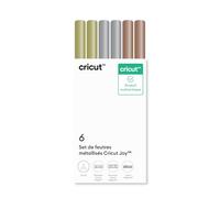 Cricut set de marqueurs métallisés, 1.0 mm, couleurs assorties, compatible Joy - lot de 6