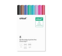 Cricut set de stylos pointe fine, 0.4 mm, couleurs assorties, compatible Joy - lot de 8