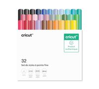 Cricut set de stylos pointe fine, 0.4 mm, échantillon Ultimate, compatible avec les machines Maker Explore - lot de 32