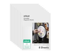 Cricut Sheets Feuilles magnétiques, Blanc, Set de 8 Pièces