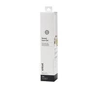 Cricut Smart Iron On Rouleau de vinyle thermocollant de 2,7 m pour machines Maker et Explore, découpe sans tapis pour coupes longues jusqu'à 3,7 m, blanc, 4 m x 33 m
