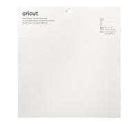 Cricut Smart Paper Lot de 10 feuilles de papier cartonné autocollant Blanc 33 x 33 cm