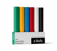 Cricut Smart Vinyl - Permanent, Échantillonneur, 33 x 61 cm en vrac (6), Pack D'échantillons