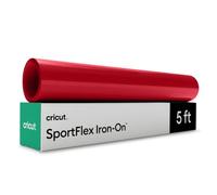 Cricut SportFlex vinyle de transfert thermique, rouge, 1.5m, rouleau de vinyle de transfert thermique HTV, Iron-on Vinyl pour tissus de sport - pour les machines de découpe Cricut et les presses