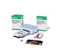 Cricut StickerPix Print™ - Pack Essential | Imprimante compacte pour photos et stickers, photos, étiquettes et stickers prédécoupés, avec fournitures essentielles