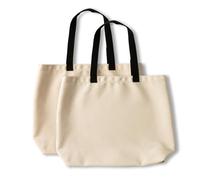 Cricut tote bag, grand sac uni. idéal pour le shopping, l'impression et la décoration. sacs en toile légers et réutilisables - 2 x grands tote bags