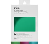 Cricut Transfer Sheets Sampler, Collection de Feuilles de Transfert de Foil, Jewel (24 CT), Bijou, 10,1 cm x 15,2 cm (4" x 6") 2008715