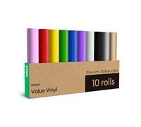 Cricut Vinyle Permanent | 10 rouleaux de vinyle adhésif | 1.5m (5 pieds) | Compatible avec toutes les machines