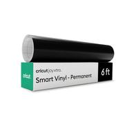 Cricut Vinyle Adhésif Permanent - Noir - 24,1 cm x 1,8 m | Rouleau de Vinyle Adhésif pour Tasses, Fenêtres, Céramique, Plastique| Compatible avec toutes les machines Cricut | Joy Xtra Smart Vinyl