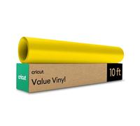 Cricut Vinyle Adhésif Permanent pour Plotter | Rouleau 30,5 cm x 3 m | Jaune | Vinyle Auto-Adhésif pour Décoration, Stickers et Mur | Compatible avec toutes les machines Cricut | Smart Vinyl