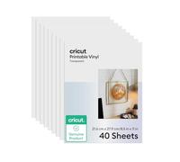 Cricut Vinyle imprimable - 21,6 cm x 27,9 cm (8,5 po x 11 po) (40 unités)
