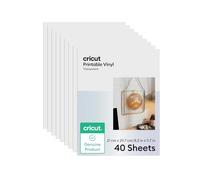 Cricut Vinyle Imprimable, A4, Transparent, Vinyle Imprimable pour imprimantes Jet d'encre, Compatible avec Toutes Les Machines Lot de 40 Feuilles
