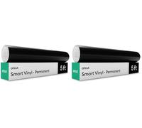 Cricut Vinyle intelligent - Permanent, Noir - 33 cm x 152,4 cm - Grand format (Lot de 2)