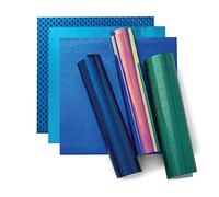 Cricut Vinyle Permanent Holographique | Bleu | 30,5cm x 30,5cm (12" x 12") | 6 x Feuilles de Vinyle Adhésif | Compatible avec toutes les machines de découpe Cricut