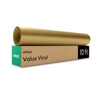 Cricut Vinyle Adhésif Permanent pour Plotter | Rouleau 30,5 cm x 3 m | Or | Vinyle Auto-Adhésif pour Décoration, Stickers et Mur | Compatible avec toutes les machines Cricut | Smart Vinyl