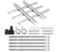 Criditpid G325-0002-W1 Tente chauffante, brûleur, tube de transport, allumeur et kit d'allumage électronique DHLG-12 pour Charbroil Performance 5 brûleurs 463449021 463455021 463466522 463450022