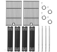 Criditpid Pièces de rechange pour Nexgrill 720-0925P 720-0925, grilles de gril en fonte, plaques chauffantes, tubes de brûleur et kit d'allumage pour barbecue à gaz Nexgrill 720-0925P 4 brûleurs.