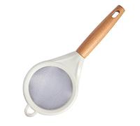 Crieurs en mailles fins en acier inoxydable, manche en bois tamis tamis tamis cuisine collanter skimmer pour la nourriture, le thé, le riz