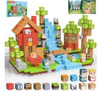 Crifeton Construction Magnetique Enfant 100 pièces 2CM Magnetic Blocks 3+ Jeux Aimants, Bloc de Cube Magnétique de pour Garçon et Fille, Jouet Créatif Montessori Enfants 3 4 5 6 7 8 9 10 11 12 Ans Jeu