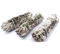 CRIGEMA - Sauge Blanche et Menta - X3 Mazzetti de 10 cm~ 25 g - Émudge pour Purification - Première qualité de Californie (3)