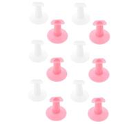CRILSTYLEO 1 Ensemble 12 Pièces Repose-doigts Nail Art Faux Support De Bout D'ongle Faux Ongles Rose Outil De Manucure Stand De Pratique Des Ongles Base Du Porte-ongles Accessoire De Manucure