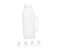 CRILSTYLEO 1 Jeu pot à lait veau lait d'avoine biberon de chèvre buveur cochon bouteille lait Bouteille d'allaitement pour veau biberon pour veau bouteille de lait d'agneau Plastique blanche