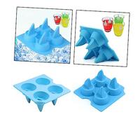 CRILSTYLEO 1 Pc Machine à Glaçons Glaçon Artisanal Moule à Glace Moules à Glaçons Glaçon De Requin Cubes Moules à Glace De Qualité Alimentaire Glaçons Led Requin Des Glaces Bac à Glaçons Blue