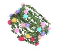 CRILSTYLEO 10 Pièces coiffe de couronne ornement suspendu guirlande couronne de cheveux de fleurs bandeau fleur rose Couronne hawaïenne fleur en plastique robe de soiree bandeau couronne