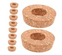 CRILSTYLEO 10 pièces Couvercles Liège Percés pour Jardinières Bouchons Liège pour Vases Verre Transparents Accessoires Hydroponiques pour Plantes et Arrangements Floraux