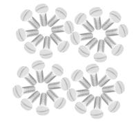 CRILSTYLEO 100 Pièces Wall Plate Screws Flat Head Thread For Electrical Outlet Covers Switch Panels And Lighting Fixtures With Baked Cap