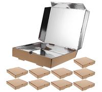 CRILSTYLEO 10pièces Boîte à Pizza Carton Ondulé Pratique Pour Et Restauration Boîte De Transport Alimentaire Et Kraft