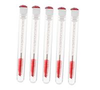 CRILSTYLEO 10pièces Brosse à Tube Transparent Avec Paillettes Applicateur De Mascara Et Peigne à Sourcils Pour Maquillage Professionnel Et Personnel