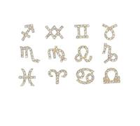 CRILSTYLEO 12 Pièces Accessoires Pour Les Ongles Décoration D'art D'ongle Décors De Constellations De Bricolage D'ongles Faux Ongles Accessoire De Manucure Ongles Naturels Clou Alliage Golden