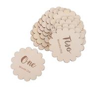 CRILSTYLEO 12pièces Cartes Commemoratives De Naissance Pour Cards Bois Souvenirs De Mois De Naissance Accessoires Photo Pour Moments