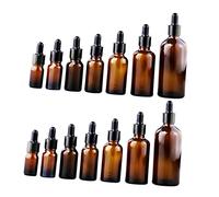 CRILSTYLEO 14pièces Flacons Pour Huiles Essentielles Pipettes Bouteilles Cosmétiques Pour Aromathérapie Et Échantillons