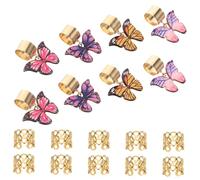 CRILSTYLEO 18 Pièces Accessoires De Tresse Accessoires De Cheveux Pour Femmes Tresses Tresse Bijoux Pour Tresses Manchettes De Tresse En Plastique En Alliage De Zinc