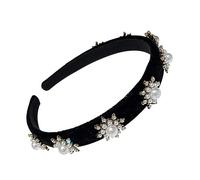 CRILSTYLEO 1pièce Bandeau Femme Avec Ornements Flocon De Accessoire De Mode Pour Fêtes Noël Et Usage Quotidien Noir