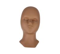 CRILSTYLEO 1pièce Mannequin De Pratique Pour Extensions De Silicone Tête Entraînement Amovible Pour Débutants Et Pratique Réaliste Pour Techniques De Maquillage Et Massages
