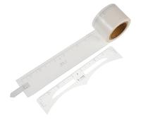 CRILSTYLEO 1rouleau Règle Autocollante Réutilisable Pour Sourcils Outil De Mesure Transparent Pour Maquillage Pour Débutants Et Création De Sourcils Symétriques