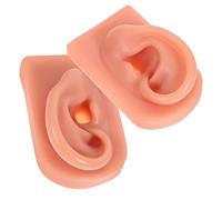 CRILSTYLEO 2 Pièces Silicone Oreille Humaine Modèle Perçage Oreille Modèle Perçage Oreille Modèle Perçage Pratique Moule Silicone Simulation Oreille Silicone Pratique Moule Oreille Pour