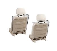 CRILSTYLEO 2Pcs Seat D'Auto Transparent Tapis Arrière Anti-Kick Couvercle Protetctif Car Anti Kicking Pad Seat Couvre Protecteur Silaire Car Back Protector Pads Black