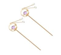 CRILSTYLEO 2pièces Baguettes à Cheveux Vintage Avec Franges Épingle à Chignon Chinois Pour Élégantes Et Événements Spéciaux