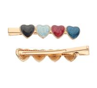 CRILSTYLEO 2pièces Barrettes Cœur Pour Femme Accessoires Capillaires Élégants Pour Cheveux Épais Et Fins Pinces à Cheveux Pour Cérémonies Et Événements Spéciaux