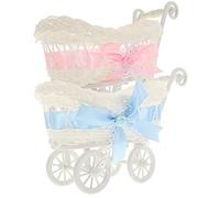 CRILSTYLEO 2pièces Panier Trolley Vannerie Pour Bonbons Décoration De Mariage Et Fête De Panier Pour Et Stockage